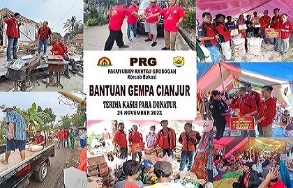 PRG Peduli Korban Gempa Cianjur November 2022
